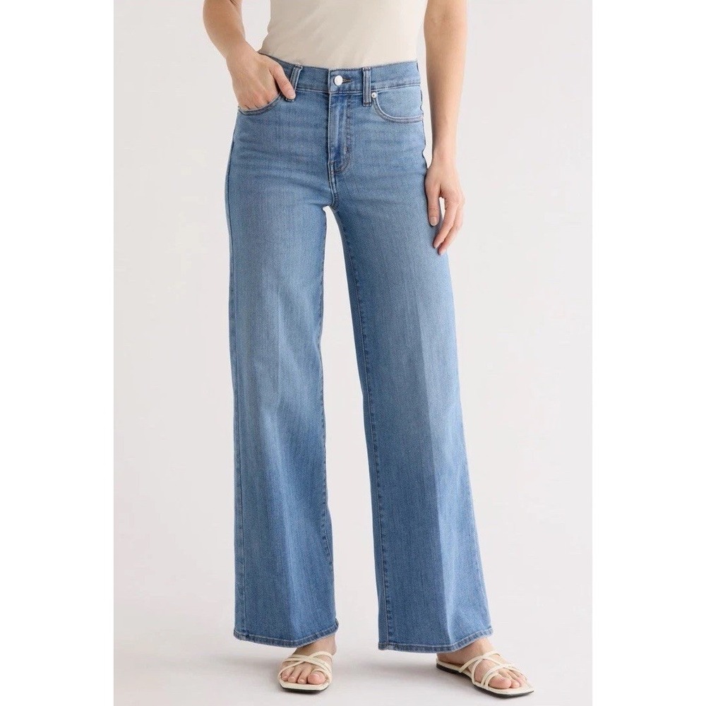 FRAME Womens The High Rise Wide Leg Jeans In Luma Size 30